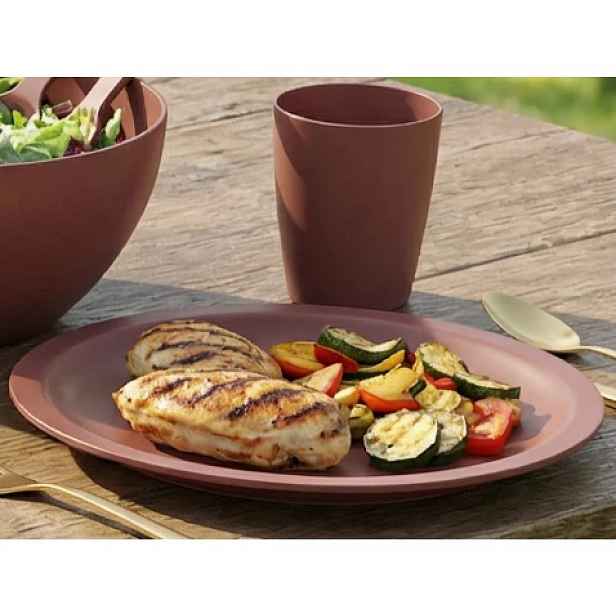 Talíř Caruba Eco 26 cm, cihlový