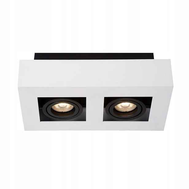 Stropní Led svítidlo Spot 2x GU10 50W bílé pro jídelnu Casemiro Italux