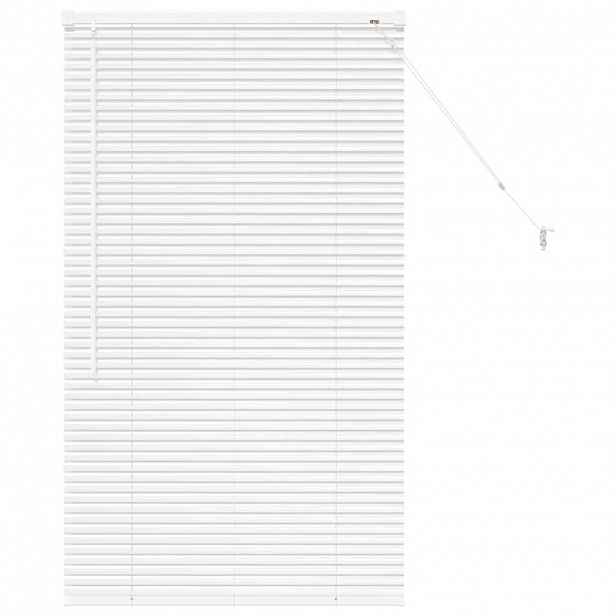vidaXL Venet školní žaluzie Bílá 130 x 80 cm 25 mm Hliník