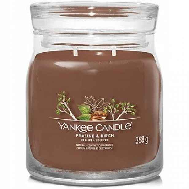 Yankee Candle Svíčka Praline & Birch Signature (pralinka a bříza) 368 g.