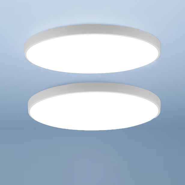 TEMU 2-balení ultratenkých LED stropních svítidel 6500K studená bílá kulatá stropní lampa do ložnice kuchyně 18W 23 X 4Cm nestmívatelná