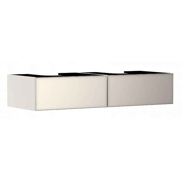 Hansgrohe Xevolos E - Umyvadlová skříňka, 28x137x55 cm, 2 zásuvky, matná béžová/metalická béžová 54317790