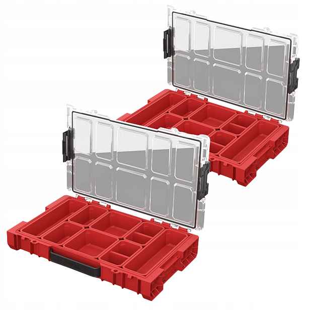 Qbrick Pro Organizer 100 Red Ultra Hd box na nářadí s víkem x2