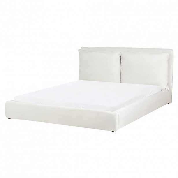 Beliani VODNÍ POSTEL 160/200 cm Krémově bílá Bajonna