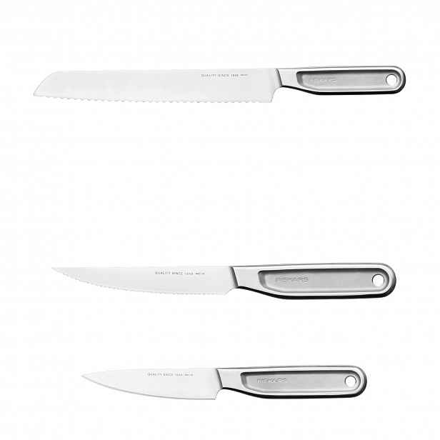 Fiskars Kuchyňská sada Nůž na krájení chleba na loupání zeleniny
