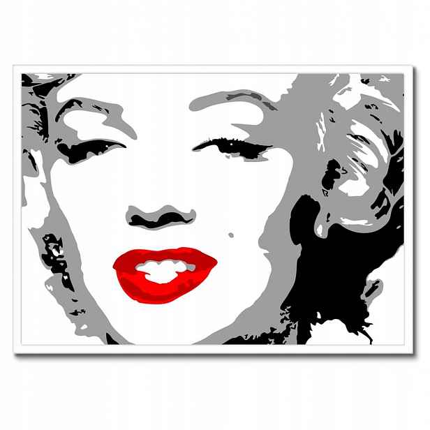 Plakáty v rámu 70x50 Marilyn Monroe Červené rty Pepř