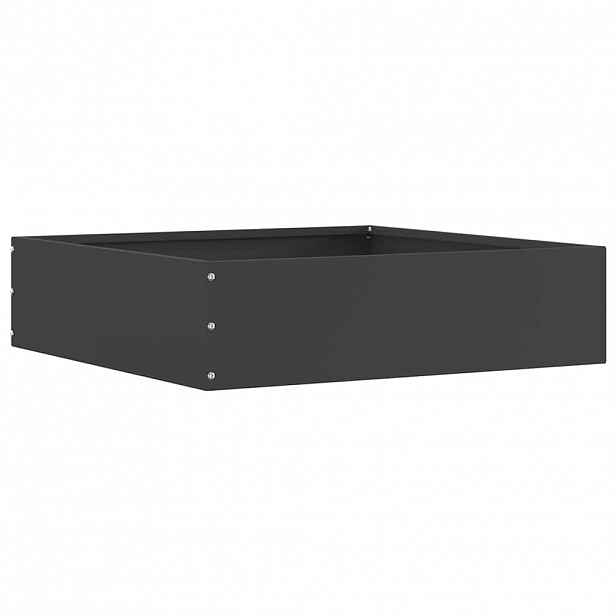 vidaXL Okraj trávníku 50 x 50 x 13 cm Ocel Černá