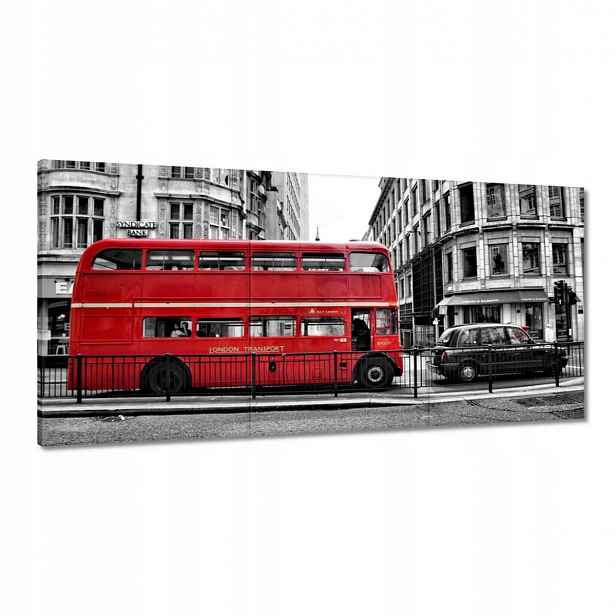 Obrazy 120x60 Červený autobus Londýn