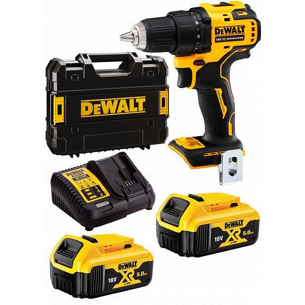 18V 65Nm 2x5Ah Bl DeWALT DCD708P2T Aku Šroubovák Tstak