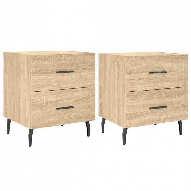 vidaXL Noční stolky 2 ks dub sonoma 40 x 35 x 47,5 cm kompozitní dřevo