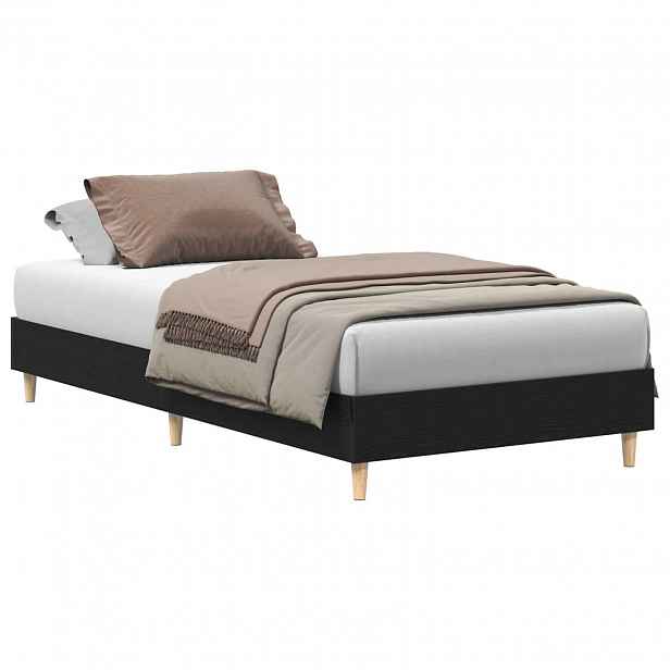 vidaXL Rám postele Černý dub 80 x 200 cm Kompozitní dřevo