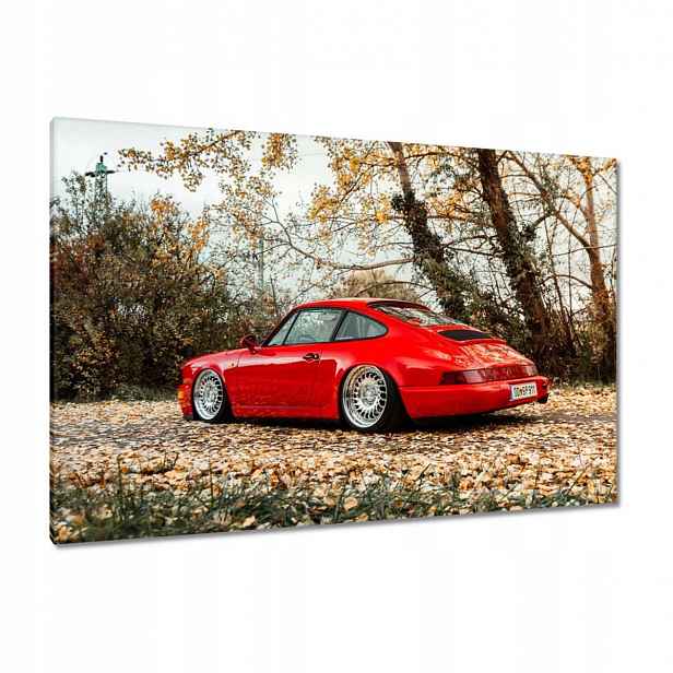 Obrazy 120x80 Červené Porsche Auto