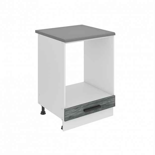 B BELINI GROUP KUCHYŇSKÁ SPODNÍ SKŘÍŇKA 60 cm, SDP, s pracovní deskou, bez dveří, se zásuvkami, Glamour dřevo