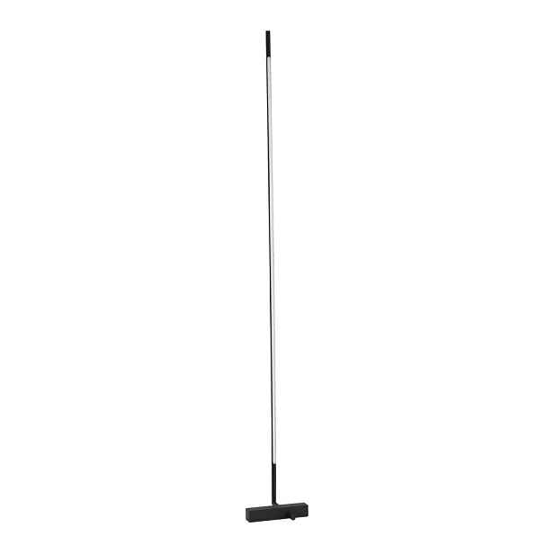 Černá kovová LED stojací lampa se stínidlem z akrylového skla (výška 140 cm) Raccio – Nova Luce