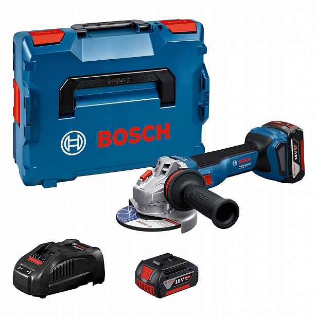 Úhlová bruska 18 V s regulací 125 mm 2x5.0 Ah L-Boxx Bosch Gws 18V-11 S