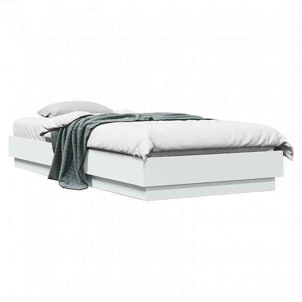 vidaXL Postel na podlaze Bílá 80 x 200 cm Kompozitní dřevo