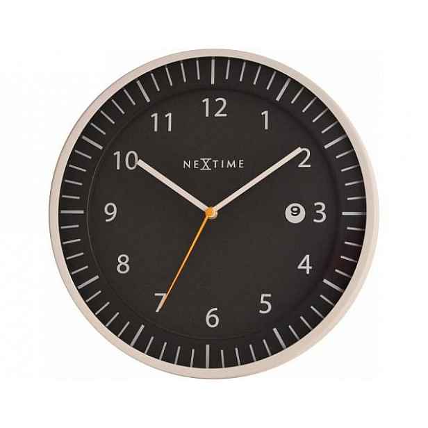 Designové nástěnné hodiny 3058zw Nextime Quick 35cm