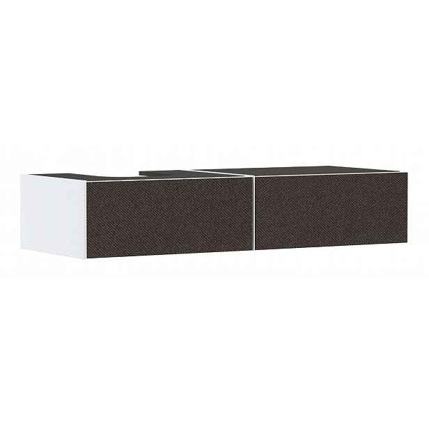 Hansgrohe Xevolos E - Umyvadlová skříňka, 28x137x55 cm, 2 zásuvky, matná bílá/textilní tmavá šedá 54319660