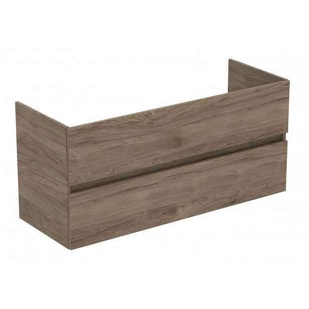 Ideal Standard Eurovit+ - Umyvadlová skříňka, 55x120x44 cm, 2 zásuvky, ořech R0266Y9