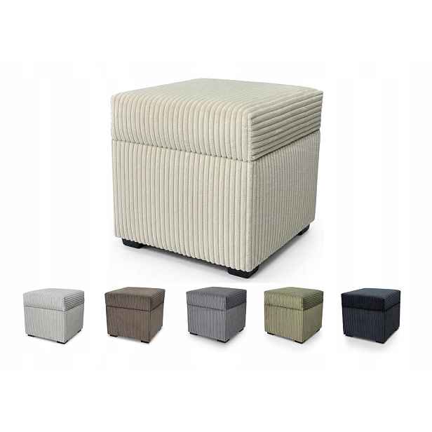 Leo4dog Taburet otevíratelná s úložným prostorem podnožka Sztruks S 35x35x34