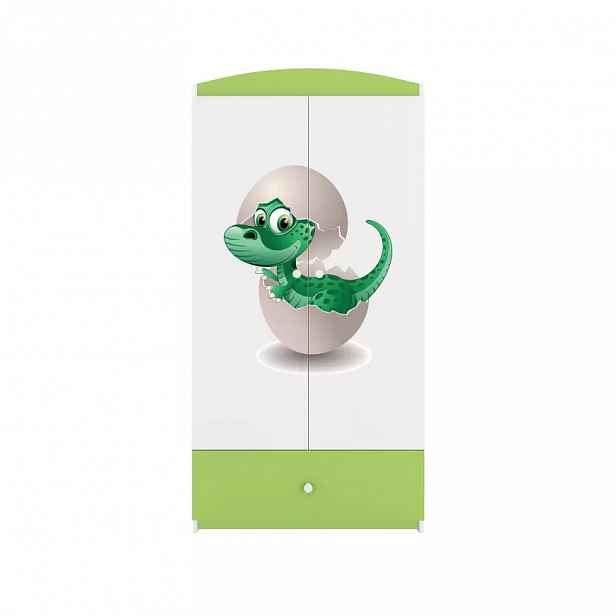 Skříň Babydreams zelená - Dinosaurus