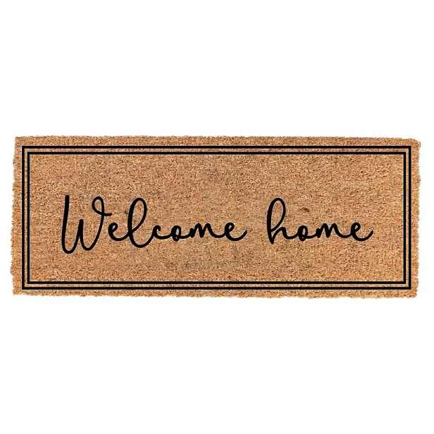 Kokosová rohožka Welcome Home - 75*22*2 cm Clayre & Eef