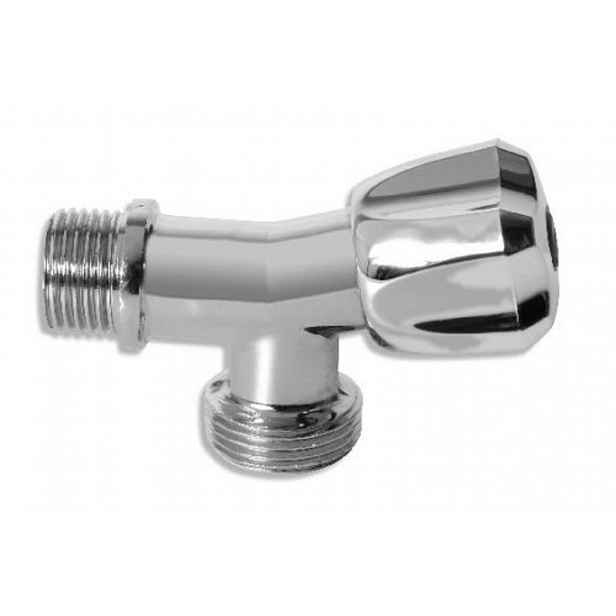 Novaservis - Nekulový pračkový ventil 1/2" x 3/4", chrom CF3017