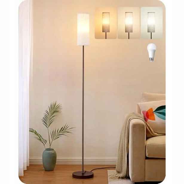 Stylová Led stojací lampa E27, žárovka 12 W, 3 teploty barev