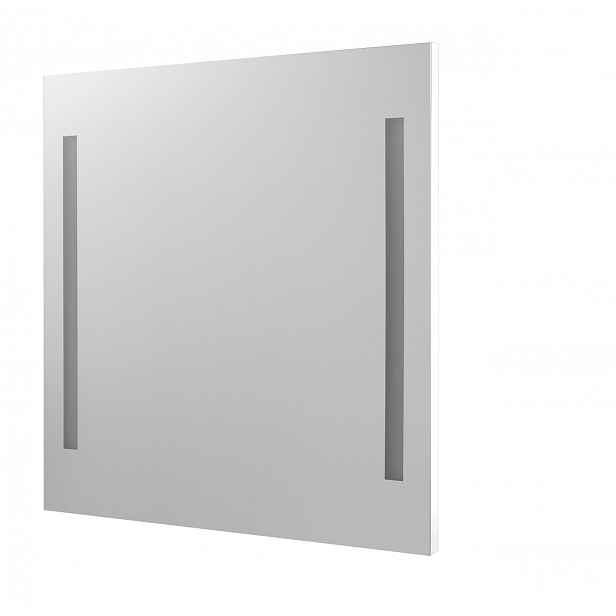 Zrcadlo s LED osvětlením Dřevojas STRIPE ZCO 70 bílá mat