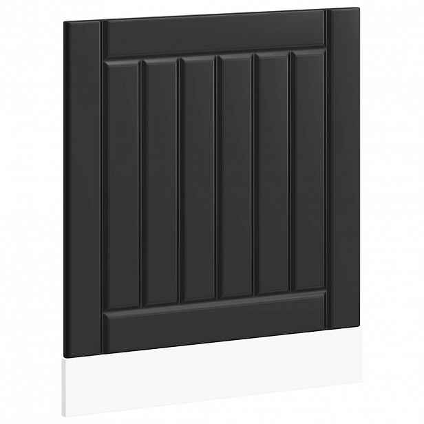 vidaXL Panel na myčku Lucca černý kompozitní dřevo