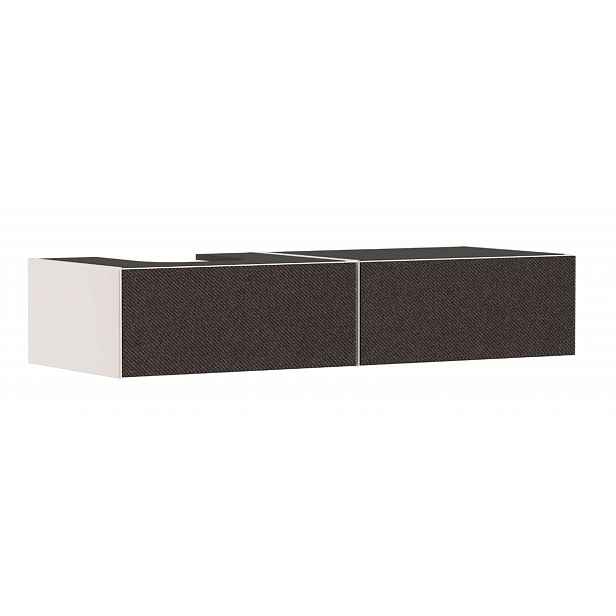 Hansgrohe Xevolos E - Umyvadlová skříňka, 28x137x55 cm, 2 zásuvky, matná béžová/textilní tmavá šedá 54320660
