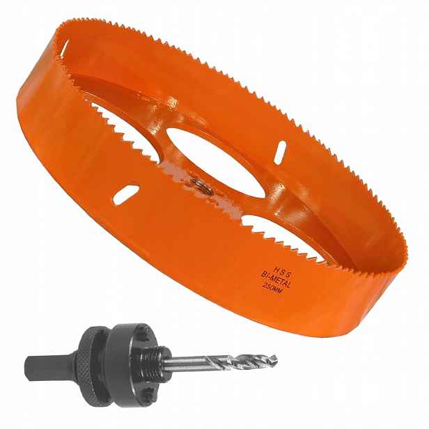 Korunkový Vrták Bi-metalová 250 MM Držák Pro Bi-metalové Děrovky
