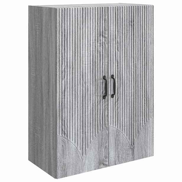 vidaXL Nástěnná skříň 66 x 34,5 x 90 cm Kompozitní dřevo Šedý Sonoma