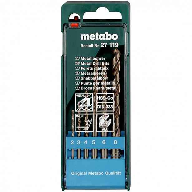 Metabo - 6dílná sada vrtáků do kovu HSS-Co 627119000