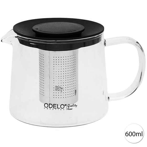 ODELO OD1993 DORA Čajník z borosilikátového skla, 600ml