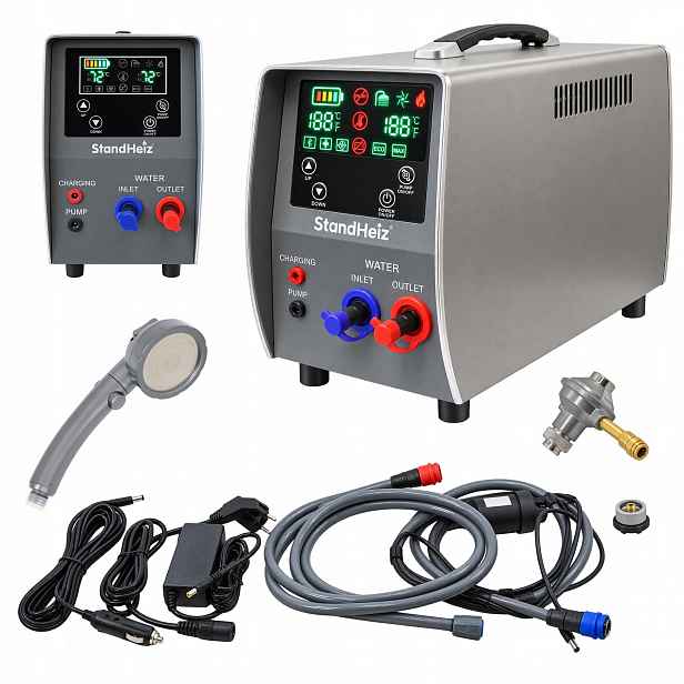 Ohřívač Vody 3 L, Plynový, 6 Kw, Průtokový, Přenosná Kamna 12 V