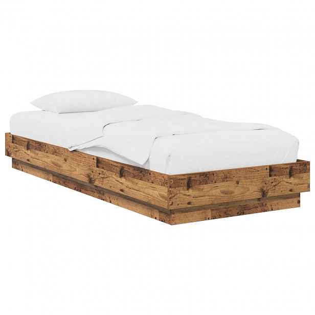 vidaXL Postel na podlaze Staré dřevo 80 x 200 cm Kompozitní dřevo