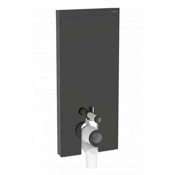 Geberit Monolith - Sanitární modul pro stojící WC, 114 cm, spodní přívod vody, černá 131.033.SJ.6
