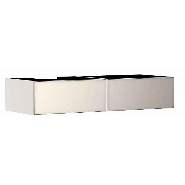 Hansgrohe Xevolos E - Umyvadlová skříňka, 28x137x55 cm, 2 zásuvky, matná béžová/metalická béžová 54320790