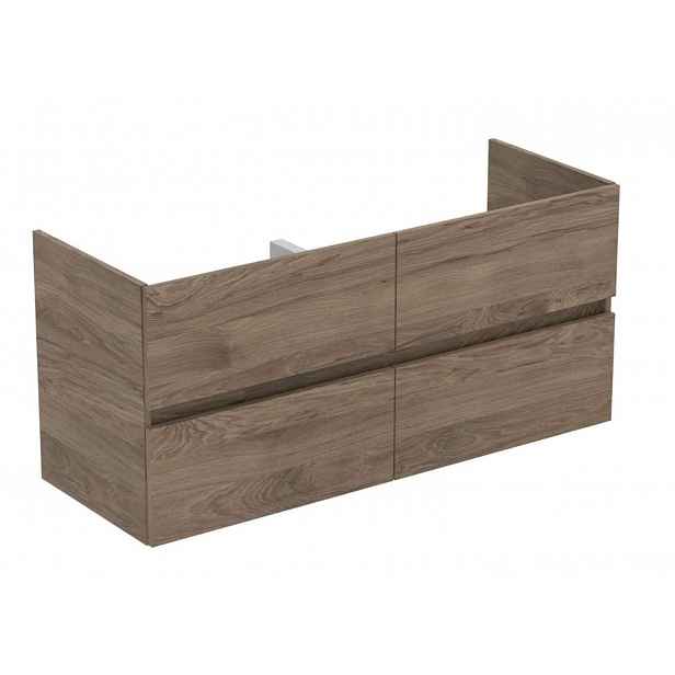 Ideal Standard Eurovit+ - Umyvadlová skříňka, 55x120x44 cm, 4 zásuvky, ořech R0267Y9