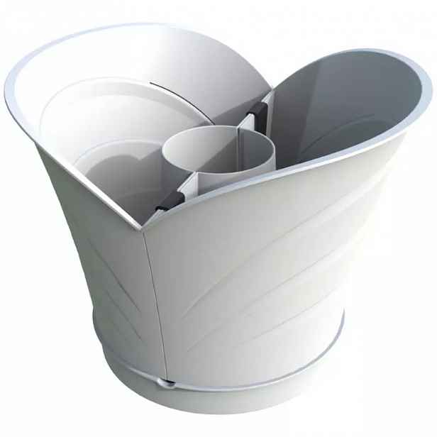 Květináč ke sloupu TULIPANO bílá