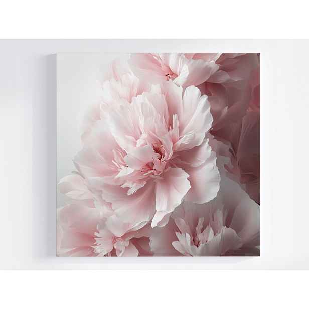 Obraz Na Plátně Canvas Příroda Květiny Růžové Pivoňky Makro 50x50