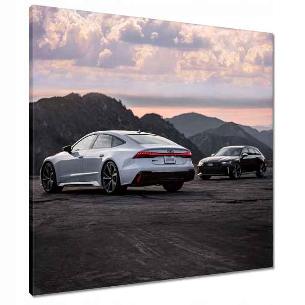 Obrazy 70x70 Bílé Audi RS7 Auto