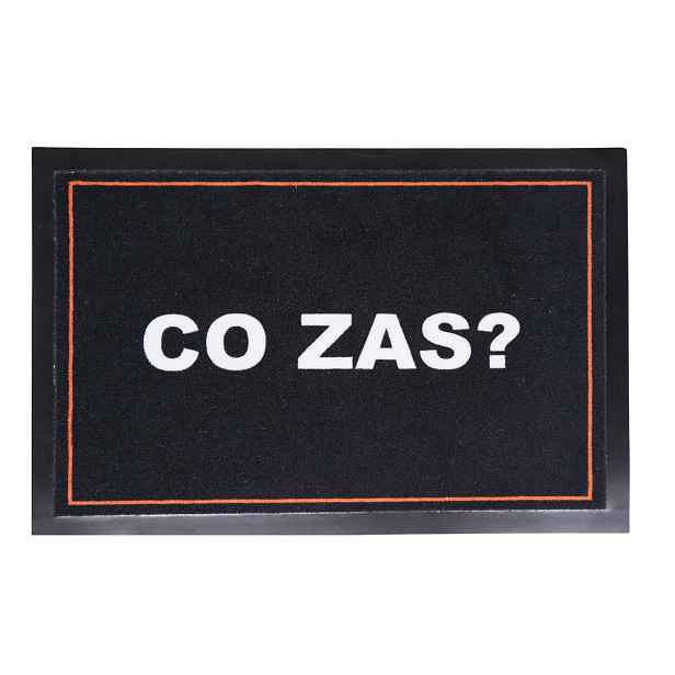 POSLEDNÍ ŠANCE: Rohožka Co zas 40x60 cm - na ven i na doma, 40x60, černá, Mercury Flooring