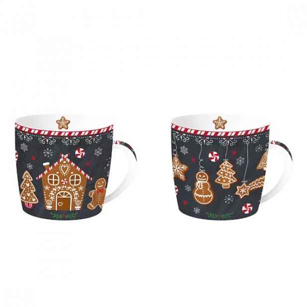 Sada 2 porcelánových hrnků, 350 ml, "GINGERBREAD" - značka Easy Life