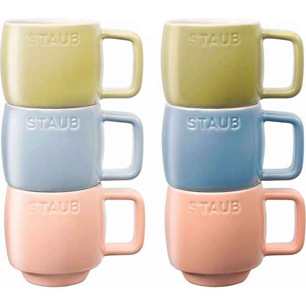 Staub Macaron sada 6 keramických hrnků 100 ml, vícebarevné