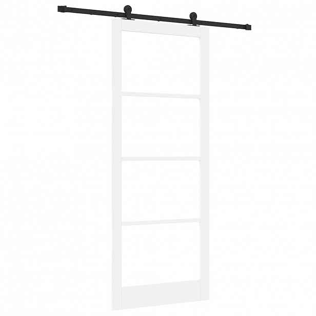 vidaXL Posuvné dveře ORKDAL 93 x 232 cm Masivní borové dřevo a sklo