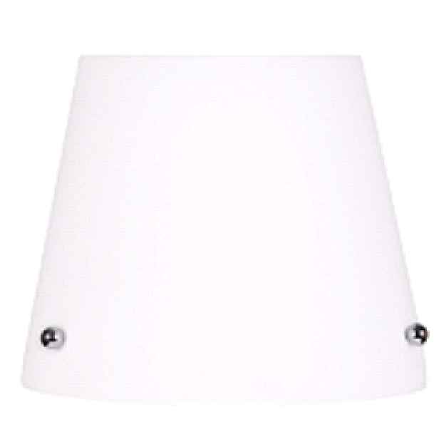 Bílé skleněné stínidlo pro stojací lampu Tango