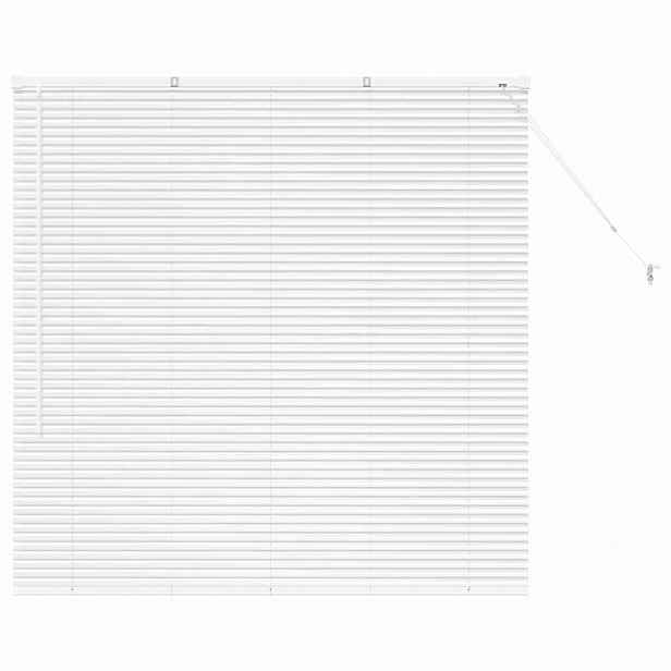 vidaXL Venet školní žaluzie Bílá 130 x 125 cm 25 mm Hliník