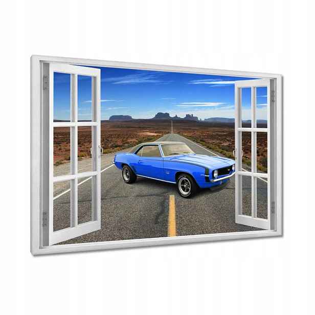 Obrazy 120x80 Modrý Chevrolet Ss